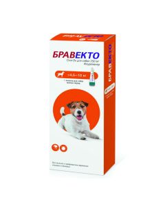 Fluralaner - Bravecto Spot He drops at the withers for dogs 4.5- 10 kg 250 mg (BET) texas Pharmacy Online - texas.buy-pharm.com
