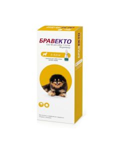 Fluralaner - Bravecto Spot He drops at the withers for dogs 2-4.5 kg 112.5 mg (BET) texas Pharmacy Online - texas.buy-pharm.com