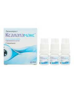Latanoprost - Xalatamax eye drops 0.005%, 2.5 ml 3 pcs. pack texas Pharmacy Online - texas.buy-pharm.com