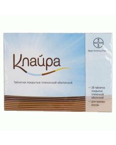 dienogest, estradiol - Clayra tablets, 28 pcs. texas Pharmacy Online - texas.buy-pharm.com